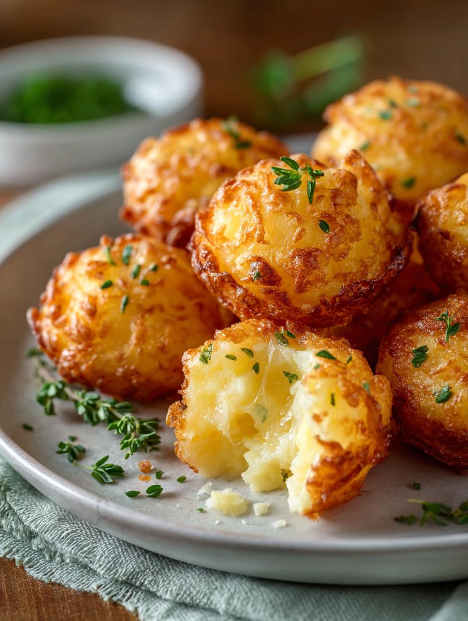 Mashed Potato Cheese Puffs
