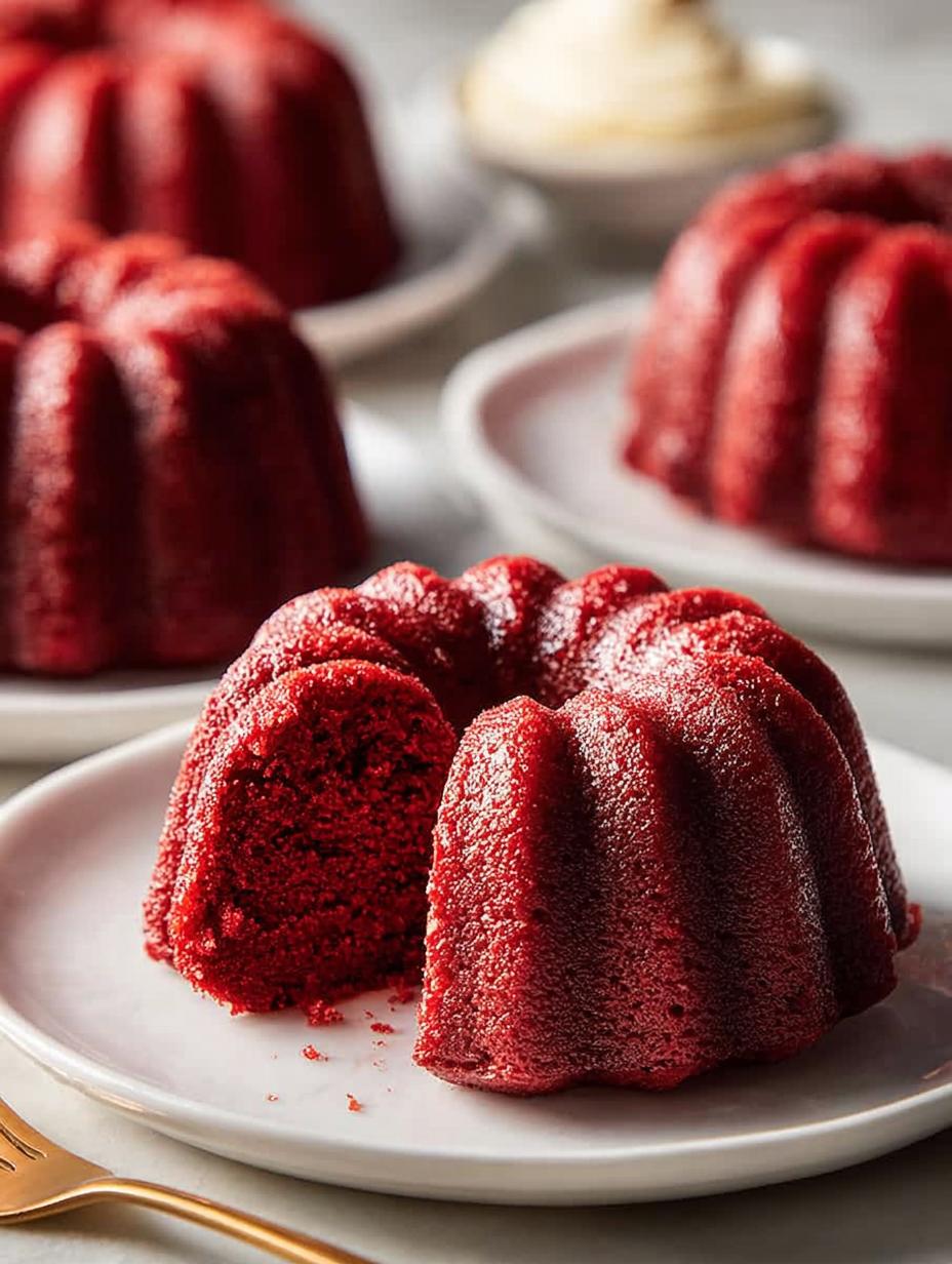 Delicious Mini Red Velvet Bundt for Special Occasions - Mini Red Velvet Bundt - additional detail