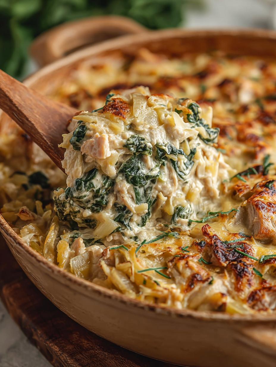 One Pan Spinach Artichoke Chicken Orzo: A Creamy Delight - One Pan Spinach Artichoke - main visual representation