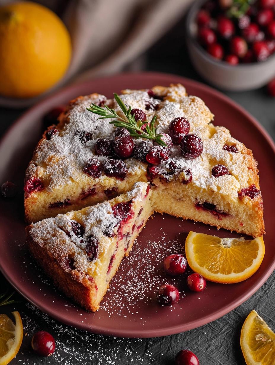 Orange Cranberry Cake with a Crackly Sugar Shell 5 Orange Cranberry Cake with a Crackly Sugar Shell - Orange Cranberry Cake with - main visual representation