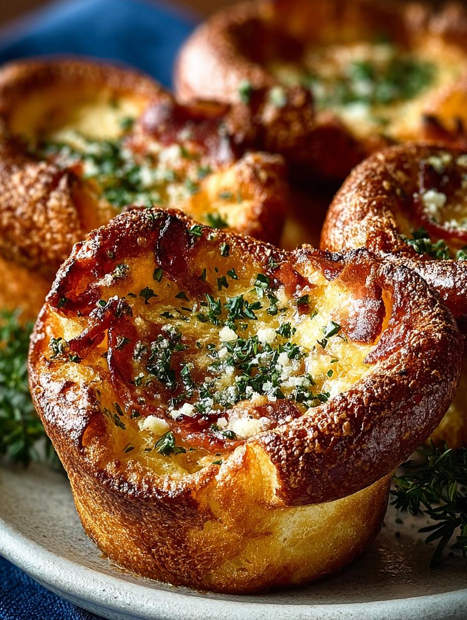 Pancetta Parmesan Popovers