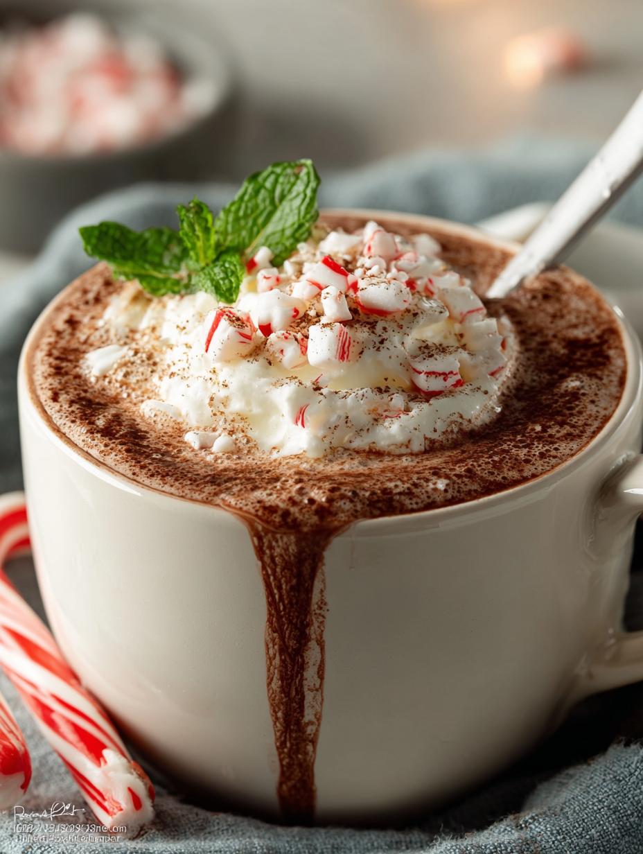 Peppermint Hot Chocolate with