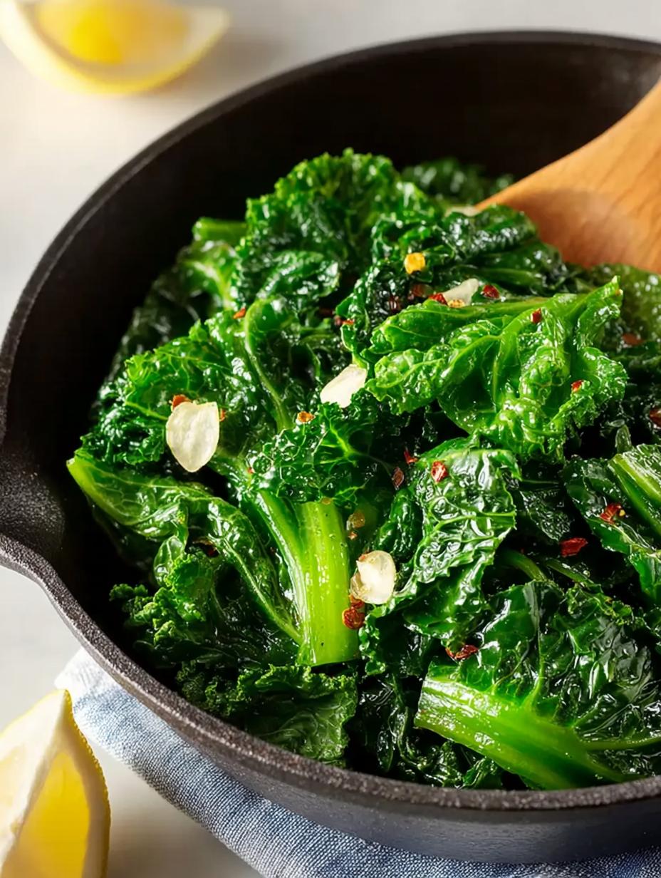 Flavorful Sautéed Kale: 10 Minutes to Healthy Bliss - Sauteed Kale - main visual representation
