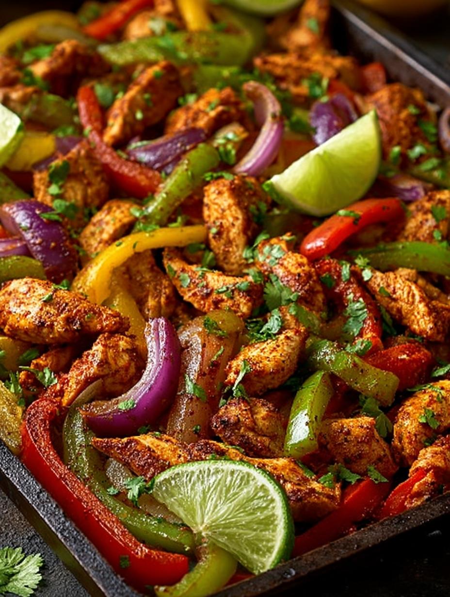 Sheet Pan Chicken Fajitas