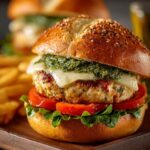 Spinach Chicken Burgers with