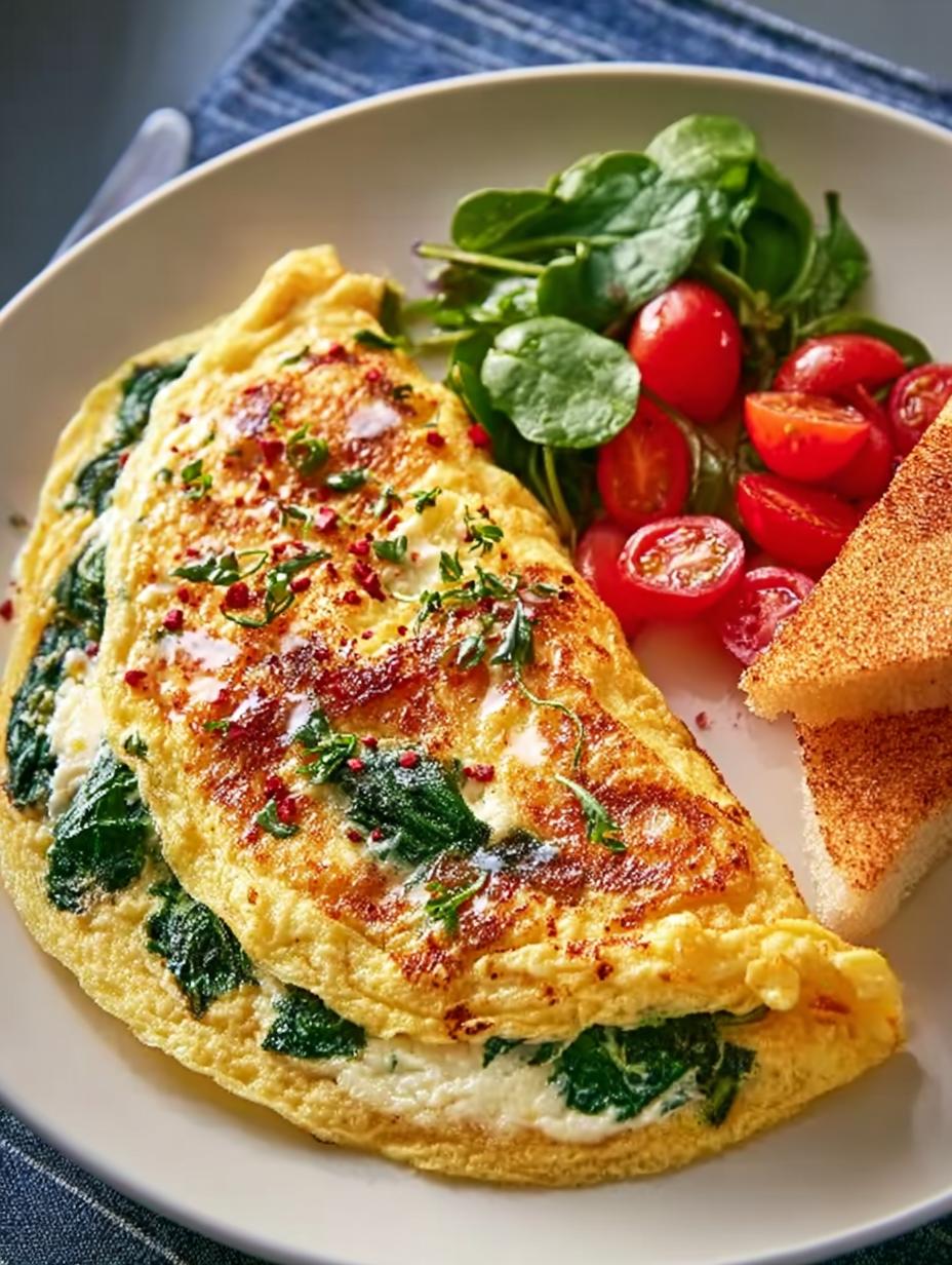 Spinach Omelette