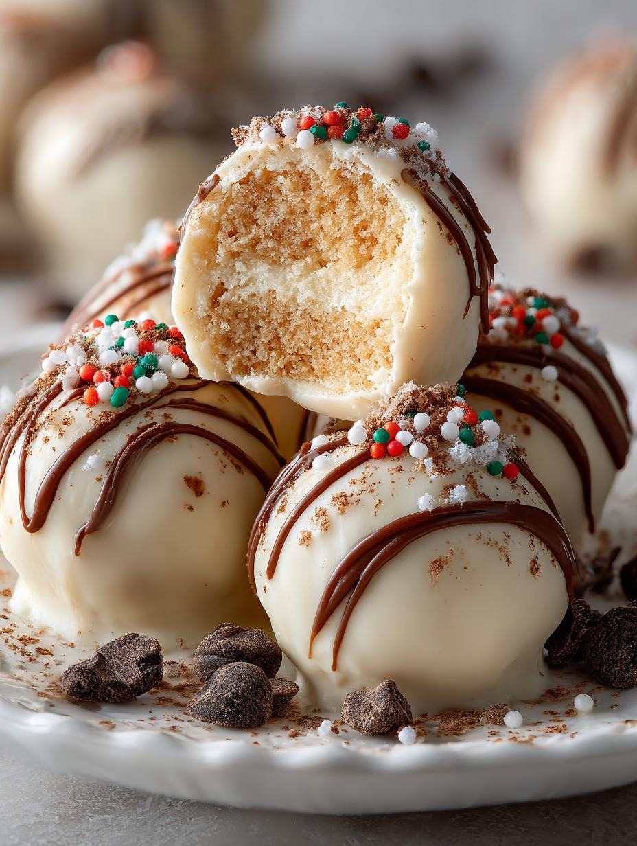 Irresistible Sugar Cookie Truffles ready to serve on a platter