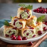 Tasty Christmas Cranberry Pinwheels