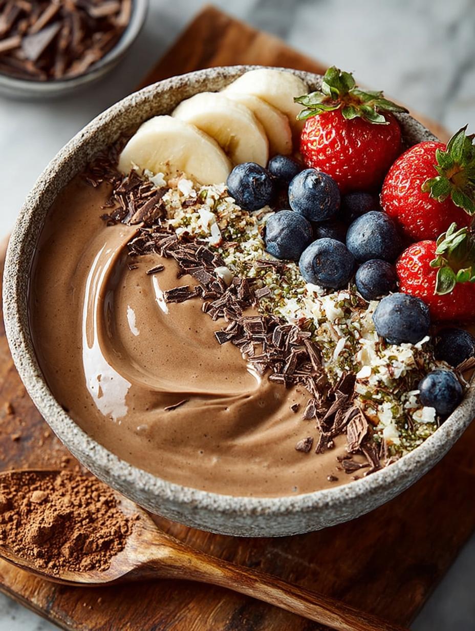 Thick Chocolate Smoothie Bowl: 5 Steps to Indulgence 5 Thick Chocolate Smoothie Bowl: 5 Steps to Indulgence - Thick Chocolate Smoothie Bowl - main visual representation