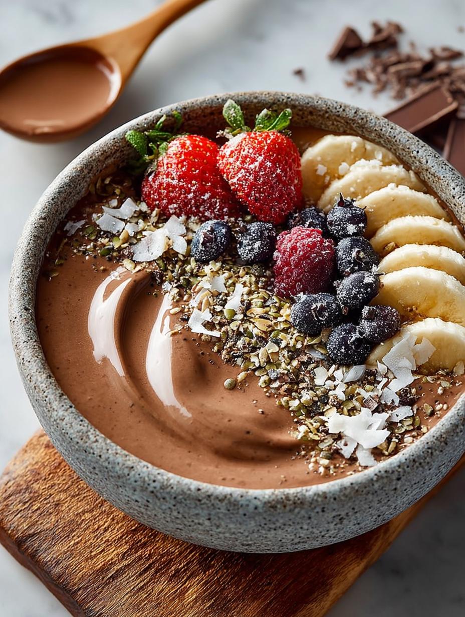 Thick Chocolate Smoothie Bowl