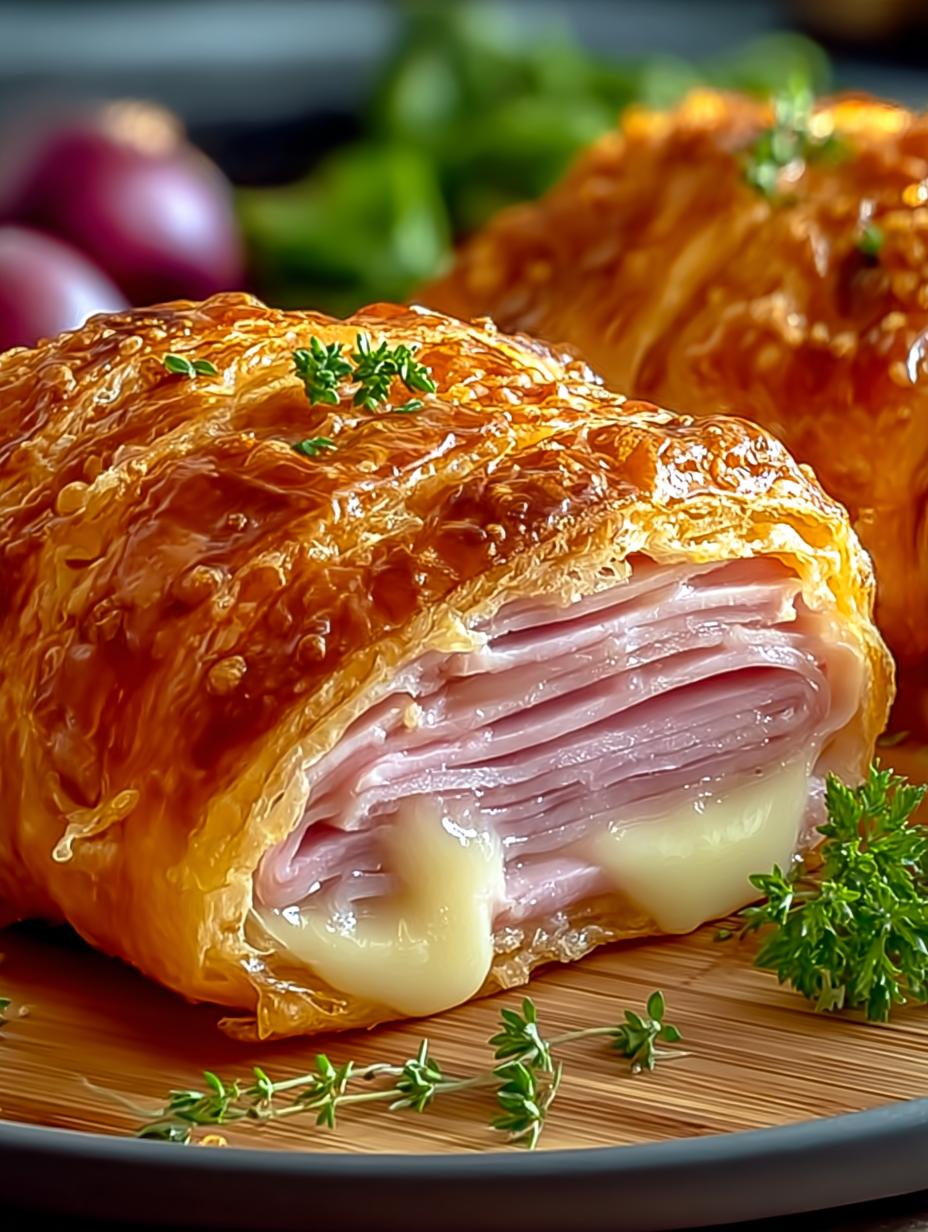 Air Fryer Ham Cheese Croissants in 15 Minutes - Air Fryer Ham Cheese - main visual representation