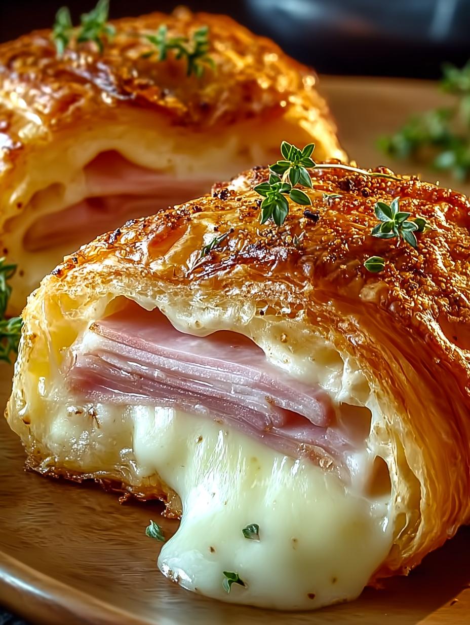Air Fryer Ham Cheese Croissants in 15 Minutes - Air Fryer Ham Cheese - additional detail