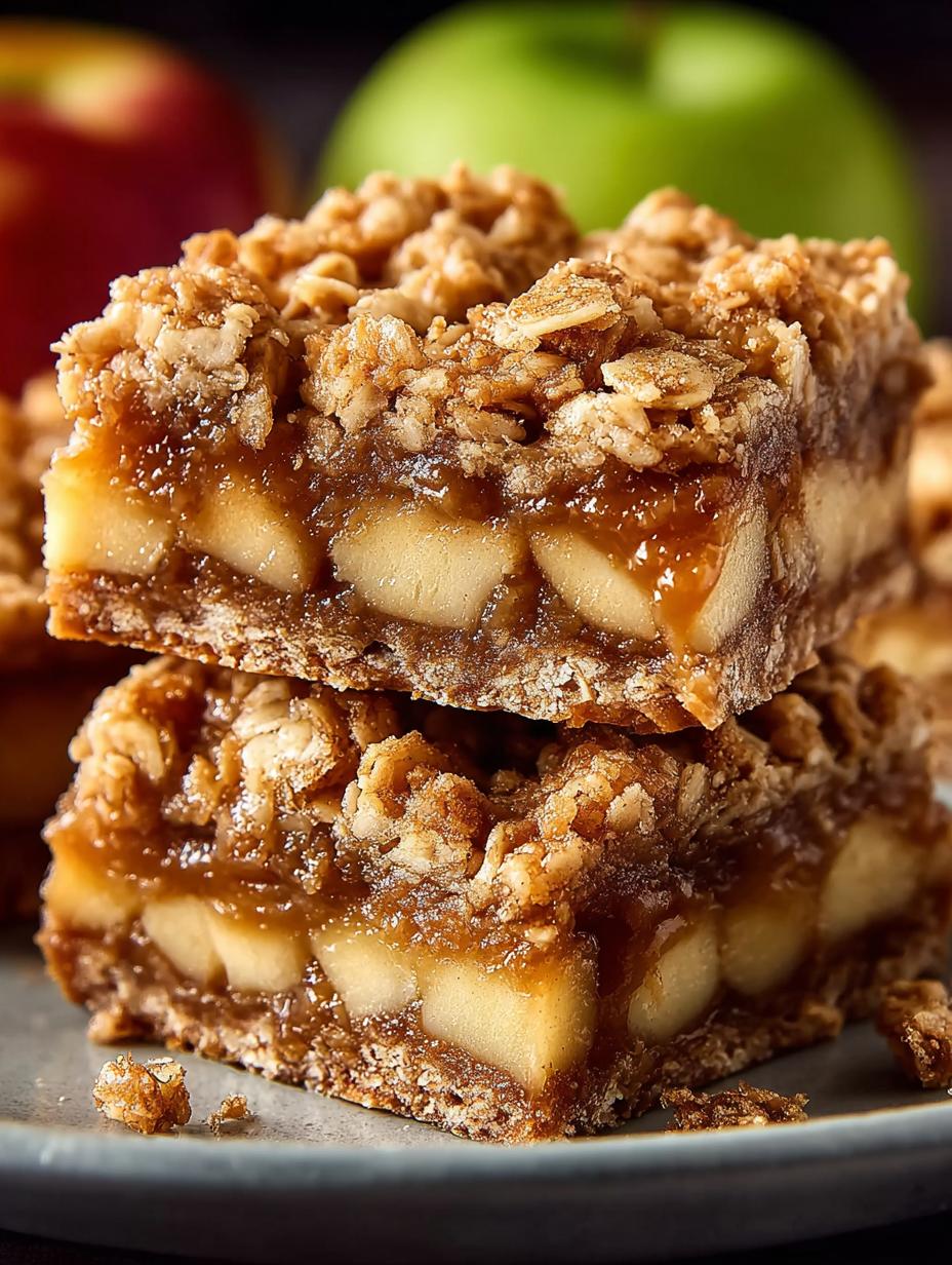 Delicious Apple Pie Oatmeal Bars Recipe to Savor - Apple Pie Oatmeal Bars - main visual representation