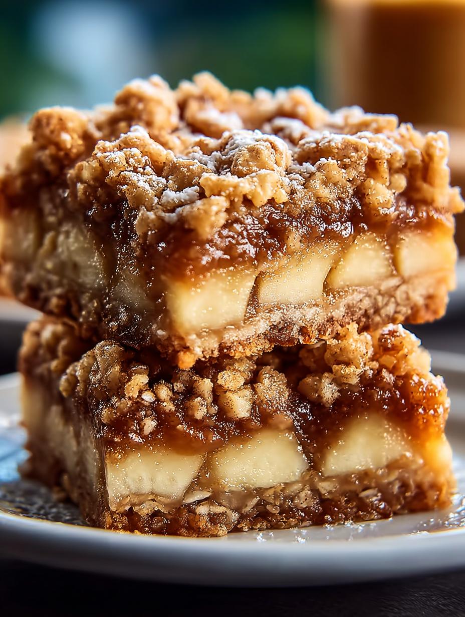 Apple Pie Oatmeal Bars
