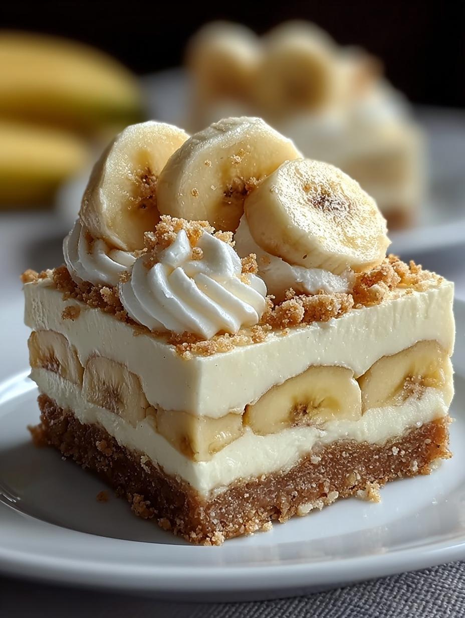 Banana Pudding Cheesecake Squares