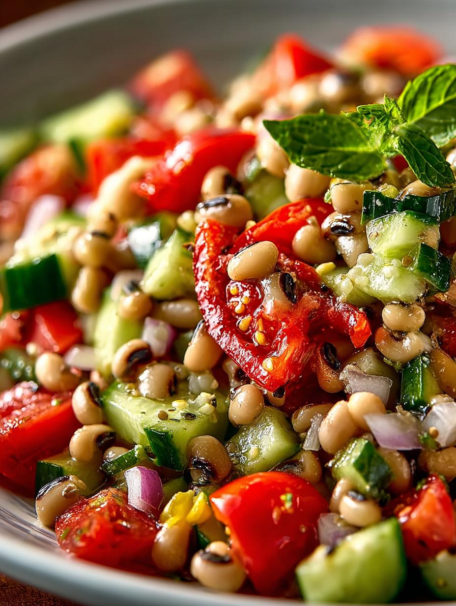 Lucky Black Eyed Pea Salad: 5-Minute Zesty Recipe 5 Lucky Black Eyed Pea Salad: 5-Minute Zesty Recipe - Black Eyed Pea Salad - main visual representation