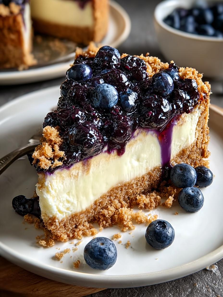 Heavenly Blueberry Crumble Cheesecake for Sweet Moments - Blueberry Crumble Cheesecake - additional detail