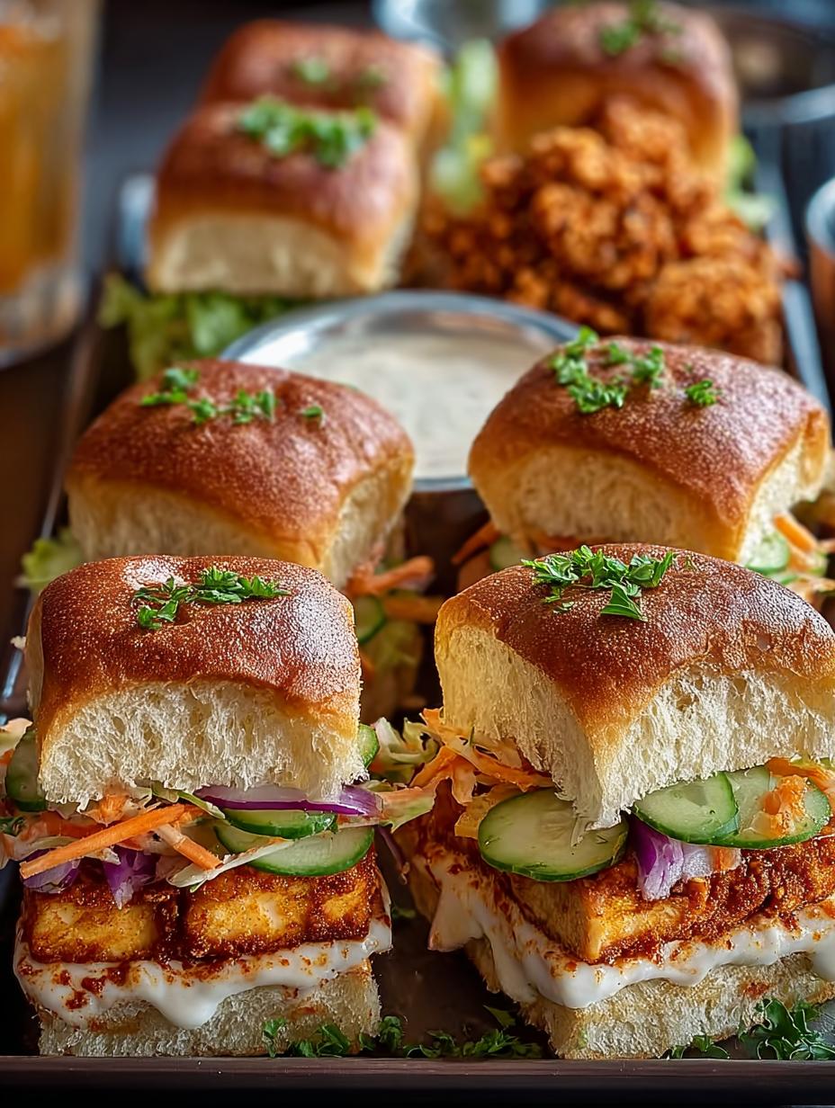 Buffalo Tofu Sliders: 6 Irresistible Comfort Food Bites - Buffalo Tofu Sliders - main visual representation