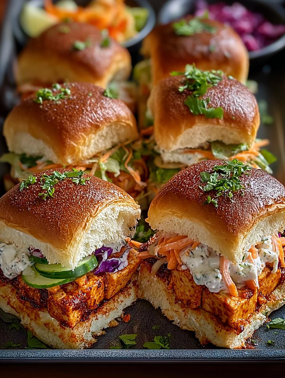 Buffalo Tofu Sliders