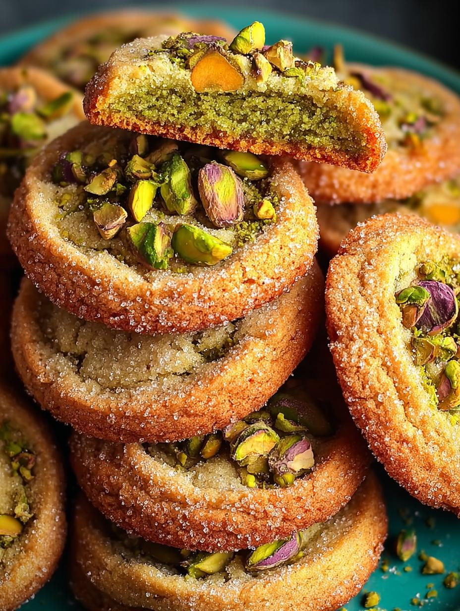 Cardamom Pistachio Sugar Cookies