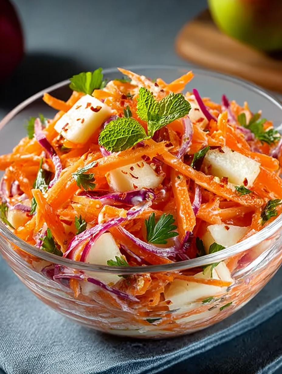 Crisp Carrot Apple Salad Recipe You’ll Love - Carrot Apple Salad - additional detail