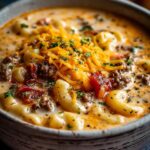 Cheeseburger Macaroni Soup