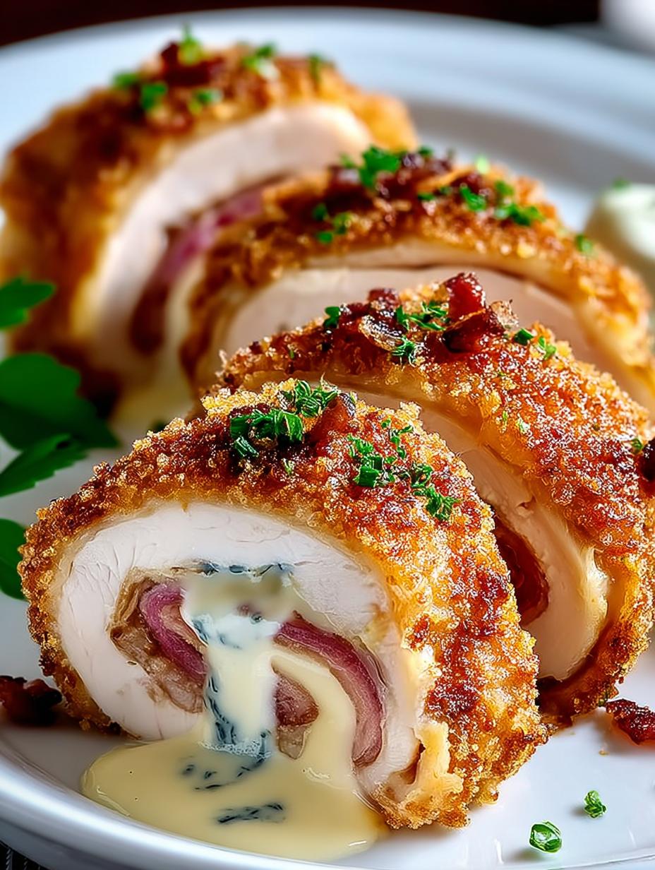 Chicken Cordon Bleu: 7 Secrets to Perfectly Crispy Rolls - Chicken Cordon Bleu - additional detail