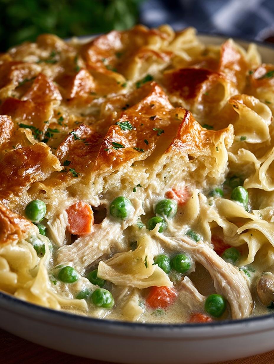 Chicken Pot Pie Noodles: 5 Comforting Recipes to Try - Chicken Pot Pie Noodles - additional detail