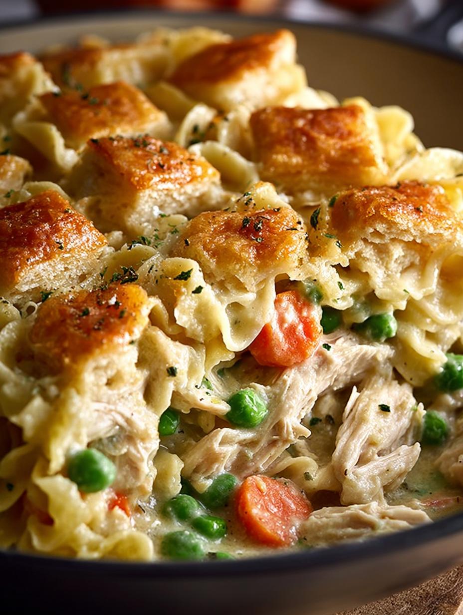 Chicken Pot Pie Noodles