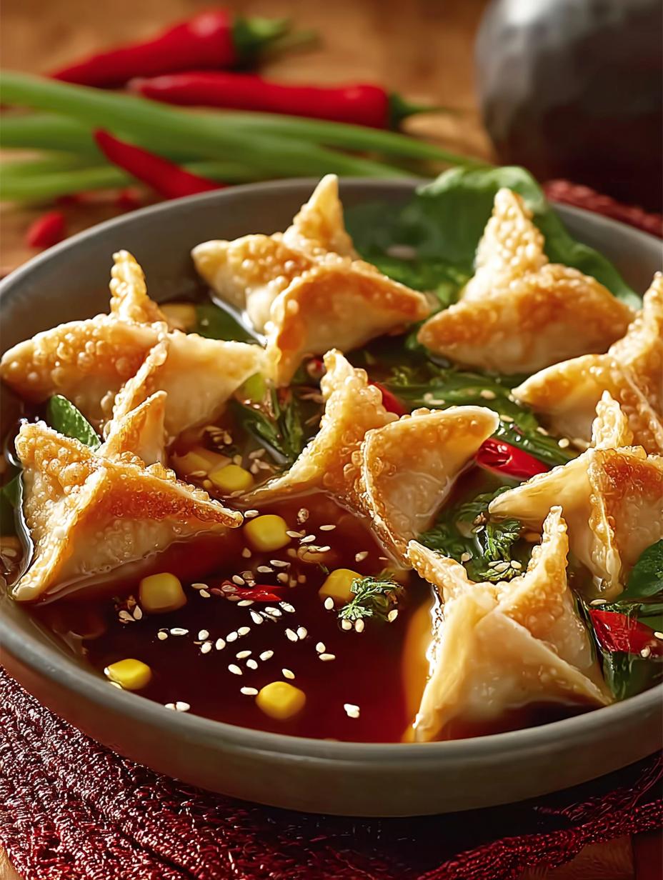 Chicken Sweet Corn Wontons