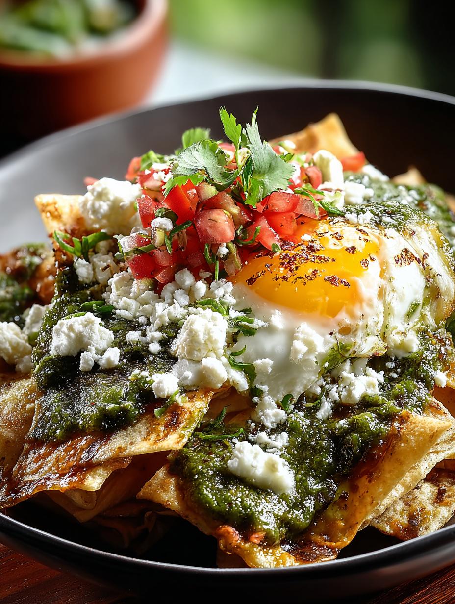 Delicious Chilaquiles Verdes: A Perfect Breakfast Dish - Chilaquiles Verdes - main visual representation