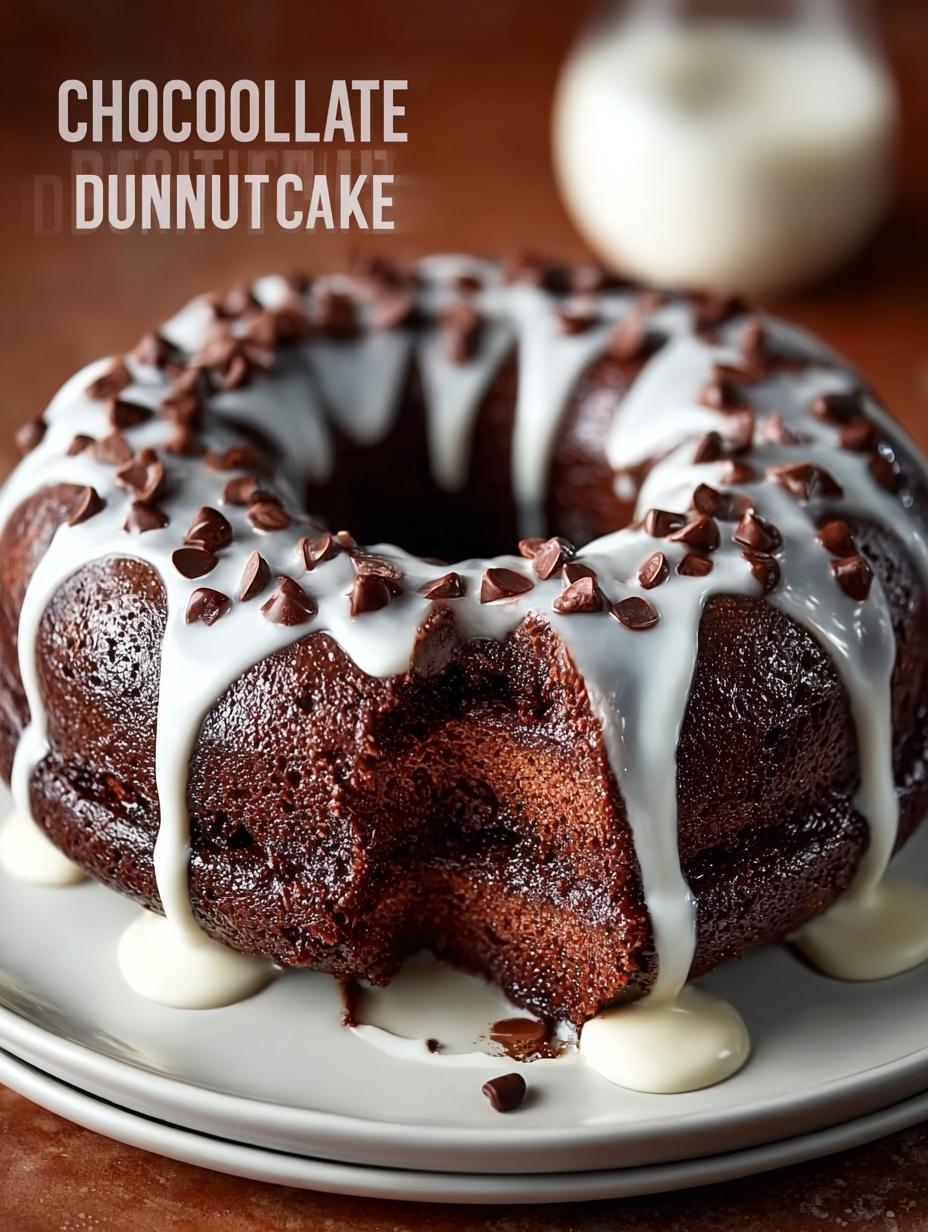 Indulge in This Irresistible Chocolate Donut Cake - Chocolate Donut Cake - additional detail