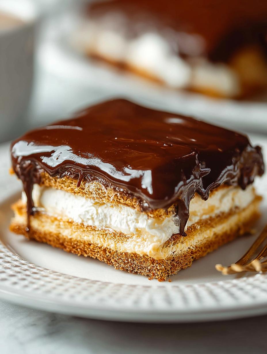 Decadent Chocolate Eclair Cake: 6 Layers of Bliss 5 Decadent Chocolate Eclair Cake: 6 Layers of Bliss - Chocolate Eclair Cake - main visual representation
