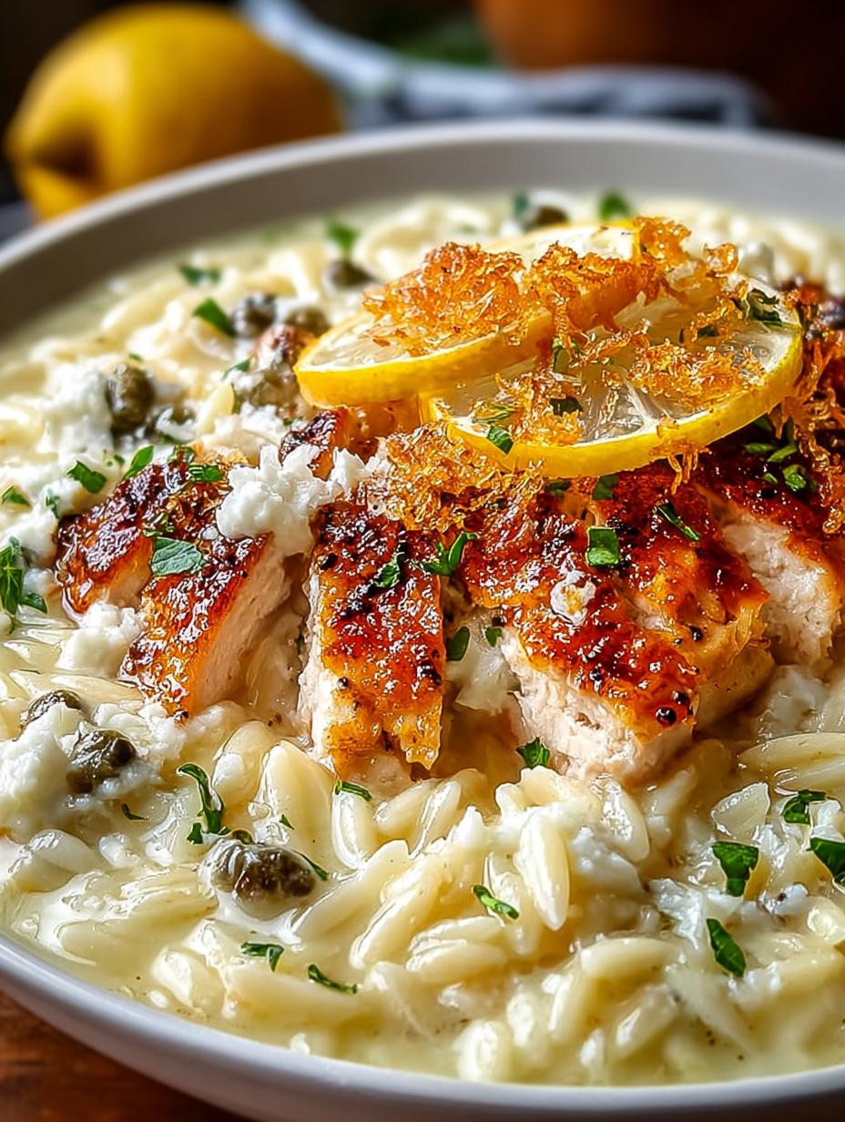 Creamy Lemon Chicken Orzo