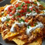 Crockpot Creamy Chicken Nachos