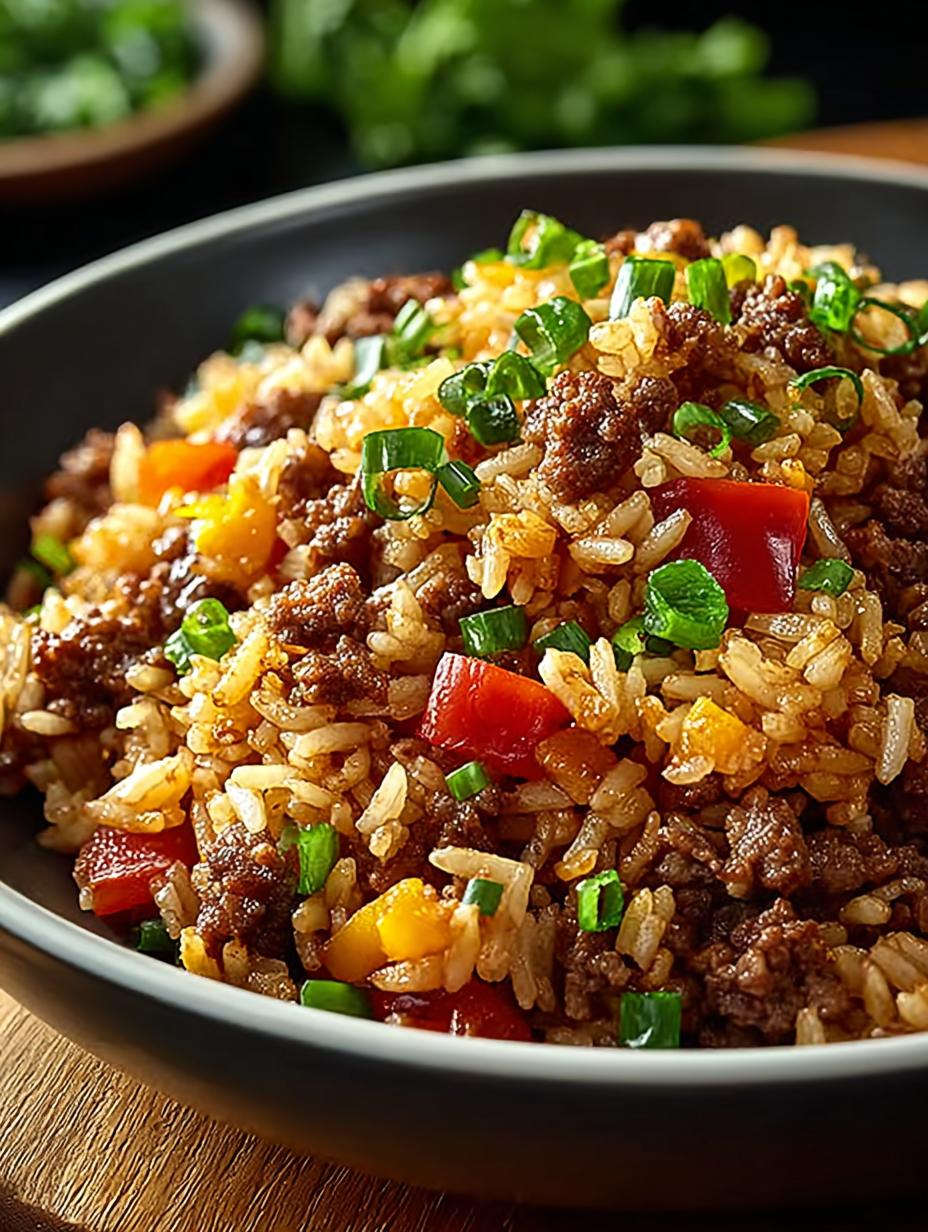 Dirty Rice with Ground