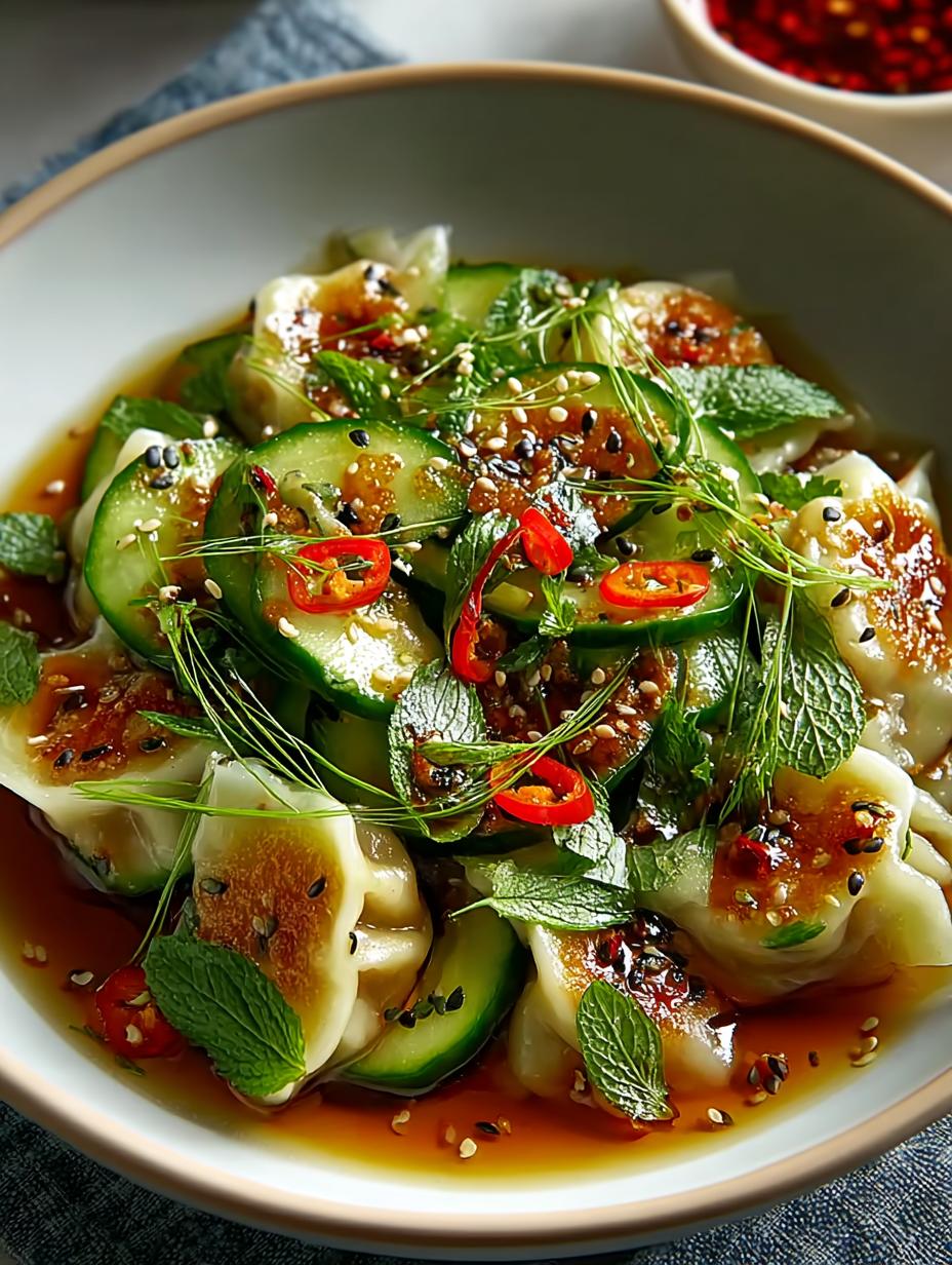 Delicious Dumpling Smashed Cucumber Salad for Summer 5 Delicious Dumpling Smashed Cucumber Salad for Summer - Dumpling Smashed Cucumber Salad - main visual representation
