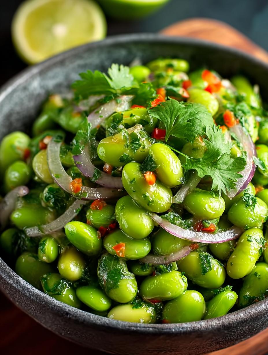 Delicious Edamame Salad with Cilantro Lime Dressing 5 Delicious Edamame Salad with Cilantro Lime Dressing - Edamame Salad with Cilantro - main visual representation