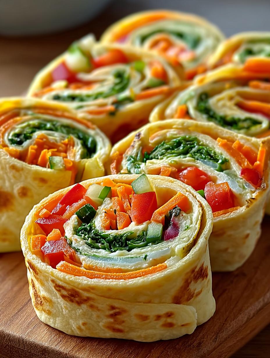 Fresh Vegetable Tortilla Roll
