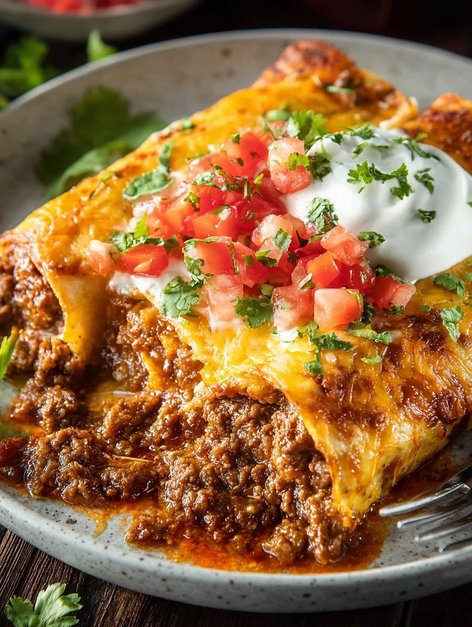 Ground Beef Enchiladas: A Cheesy Delight for Dinner - Ground Beef Enchiladas - additional detail
