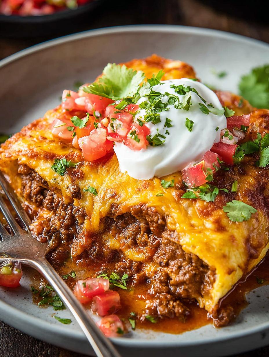 Ground Beef Enchiladas