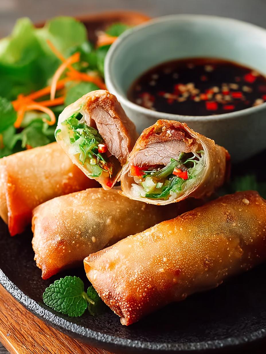 Hoisin Duck Spring Rolls