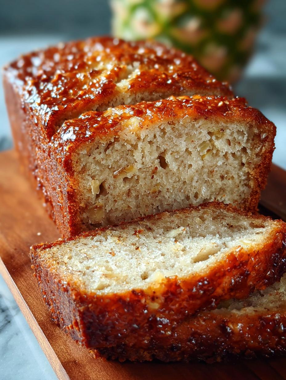 Moist Pineapple Banana Bread