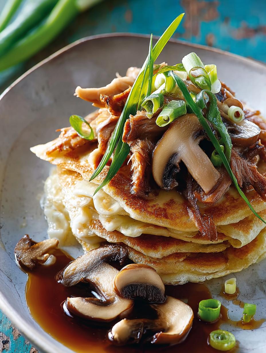 Mouthwatering Mushroom Duck Pancakes for Dinner 6 Mouthwatering Mushroom Duck Pancakes for Dinner - Mushroom Duck Pancakes - additional detail