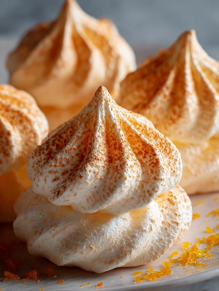 Orange Meringue Cookies