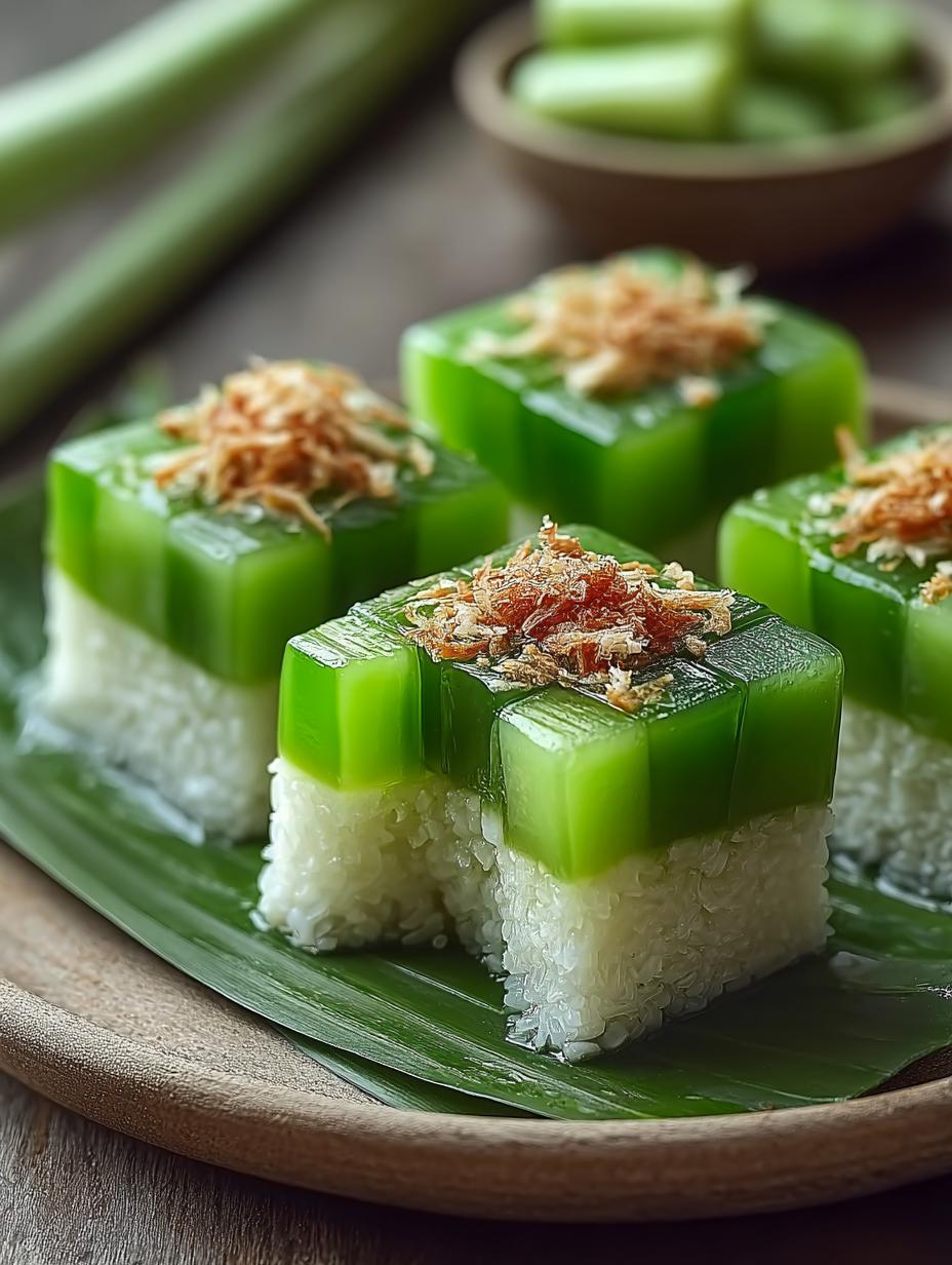 Pandan Sticky Rice Cake