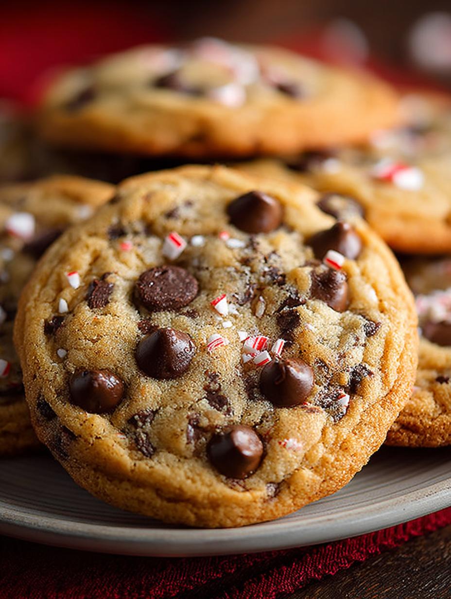 Peppermint Chocolate Chip Cookies