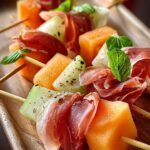Prosciutto Melon Skewers