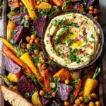 Roasted Vegetable Hummus Platter