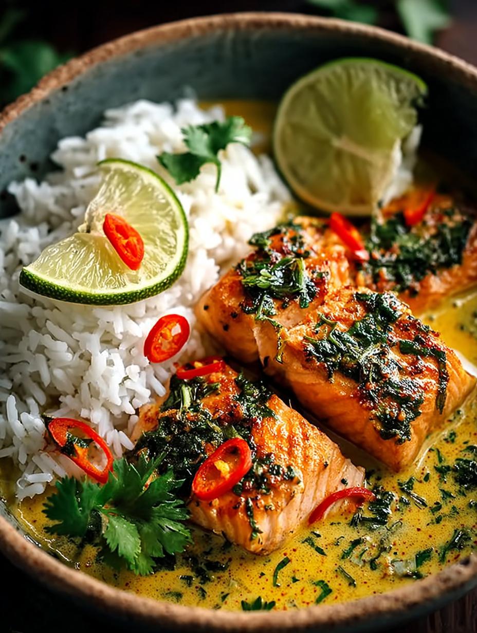 Easy Salmon Coconut Curry: A Delicious Escape - Salmon Coconut Curry - main visual representation